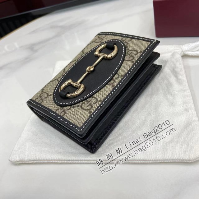 Gucci專櫃古馳最新款Horsebit 1955系列卡包零錢包卡夾 jh2889型號：621887